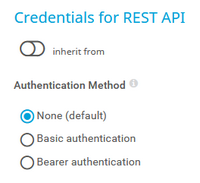 Credentials for REST API